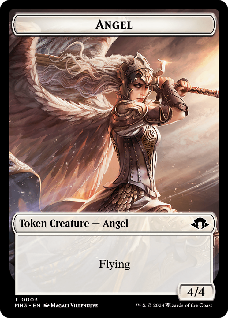 Eldrazi Spawn // Angel Double-Sided Token [Modern Horizons 3 Tokens] 