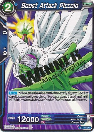 Boost Attack Piccolo (Winner Stamped) (BT1-045) [Tournament Promotion Cards] 