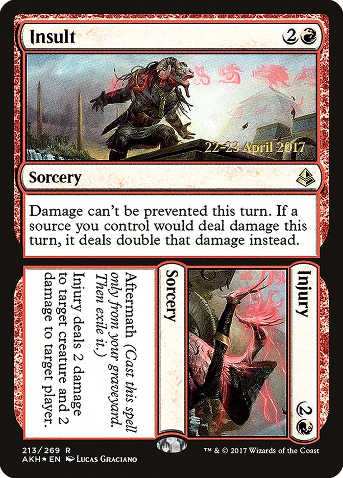 Insult // Injury [Amonkhet Prerelease Promos] 