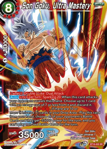 Son Goku, Ultra Mastery (BT16-005) [Realm of the Gods] 