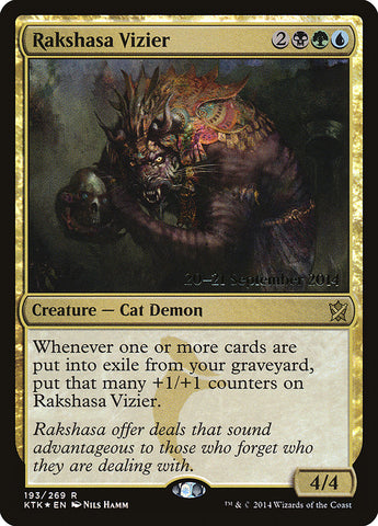 Rakshasa Vizier [Khans of Tarkir Prerelease Promos] 