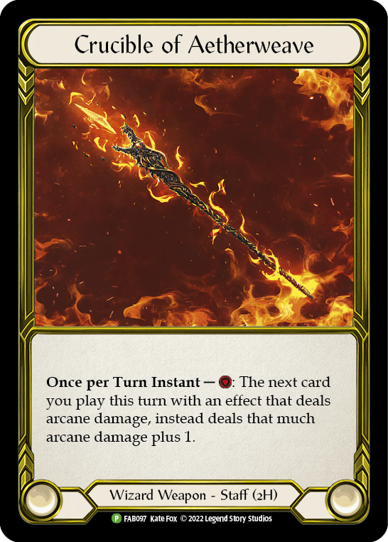 Crucible of Aetherweave (Golden) [FAB097] (Promo) Cold Foil 