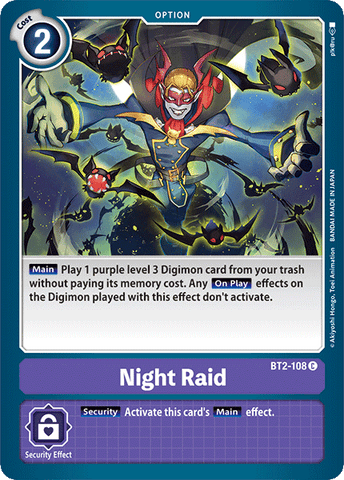 Night Raid [BT2-108] [Release Special Booster Ver.1.0] 