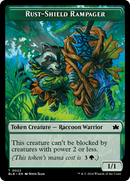 Food // Rust-Shield Rampager Double-Sided Token [Bloomburrow Tokens] 