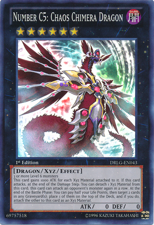 Number C5: Chaos Chimera Dragon [DRLG-EN043] Super Rare 