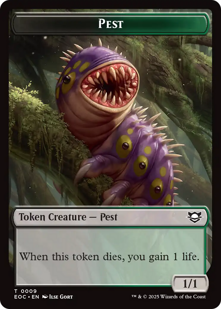 Copy // Pest Double-Sided Token [Edge of Eternities Tokens] 