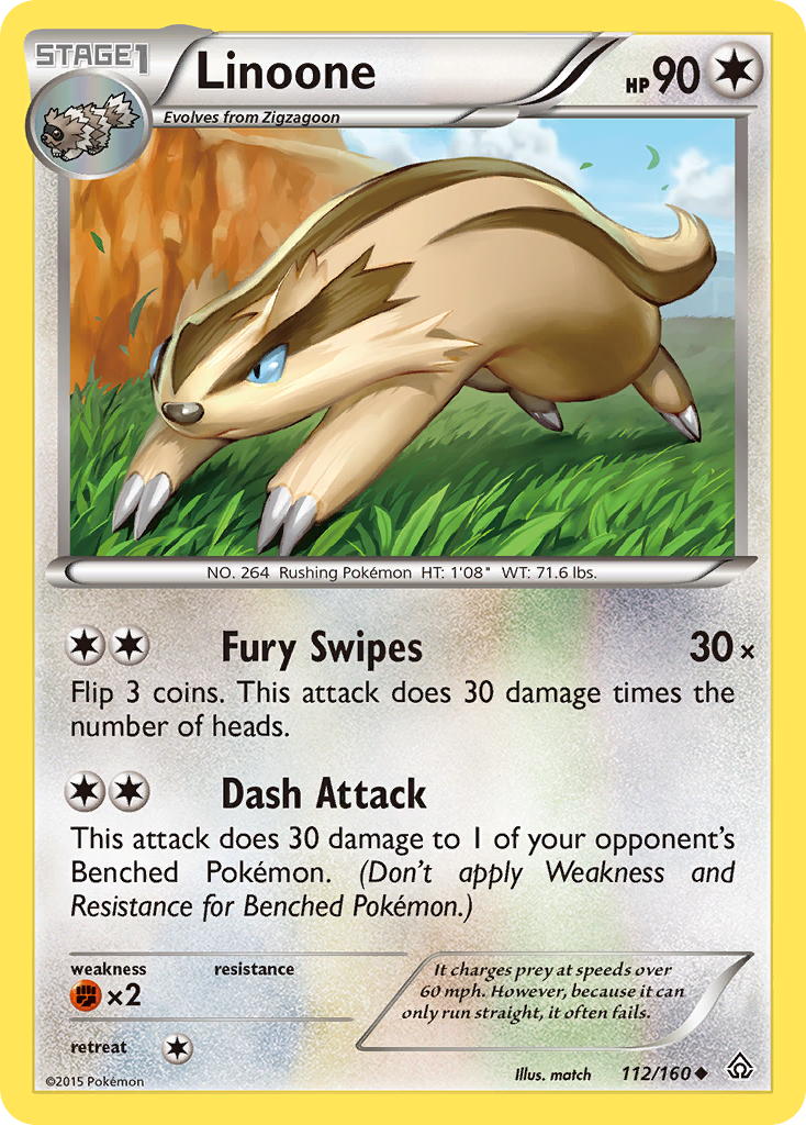 Linoone (112/160) [XY: Primal Clash] 