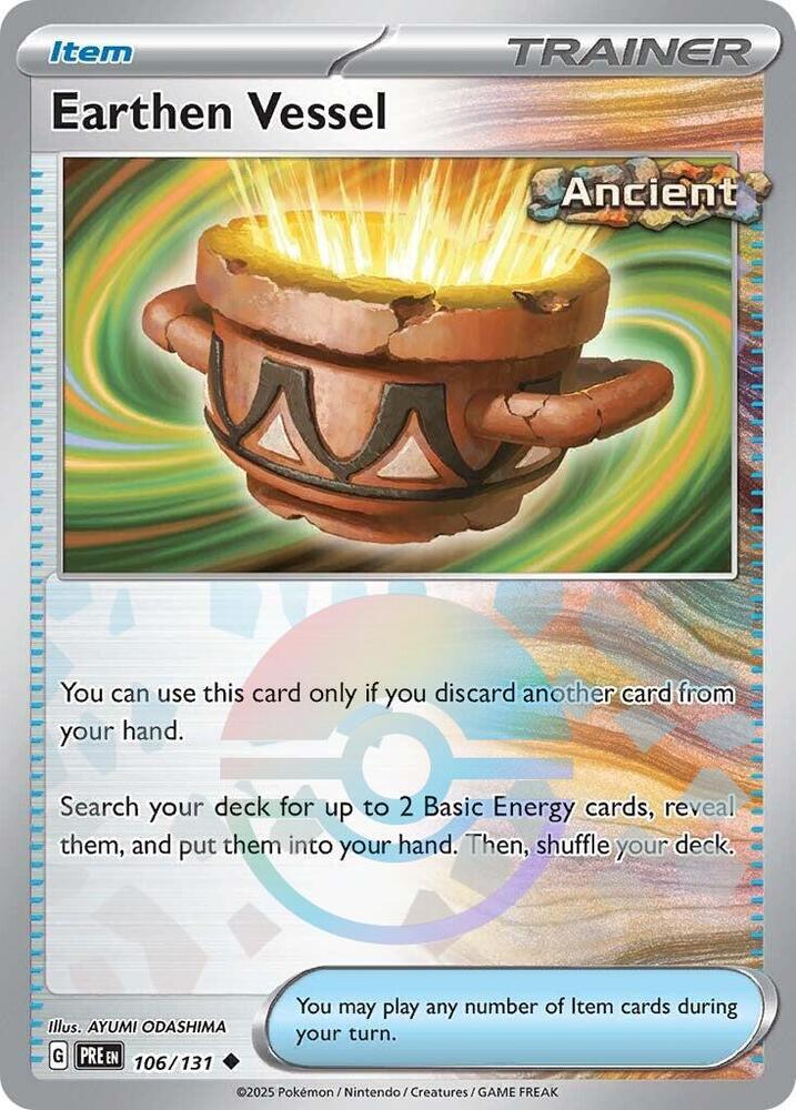 Earthen Vessel (106/131) (Poke Ball Pattern) [Scarlet &amp; Violet: Prismatic Evolutions] 