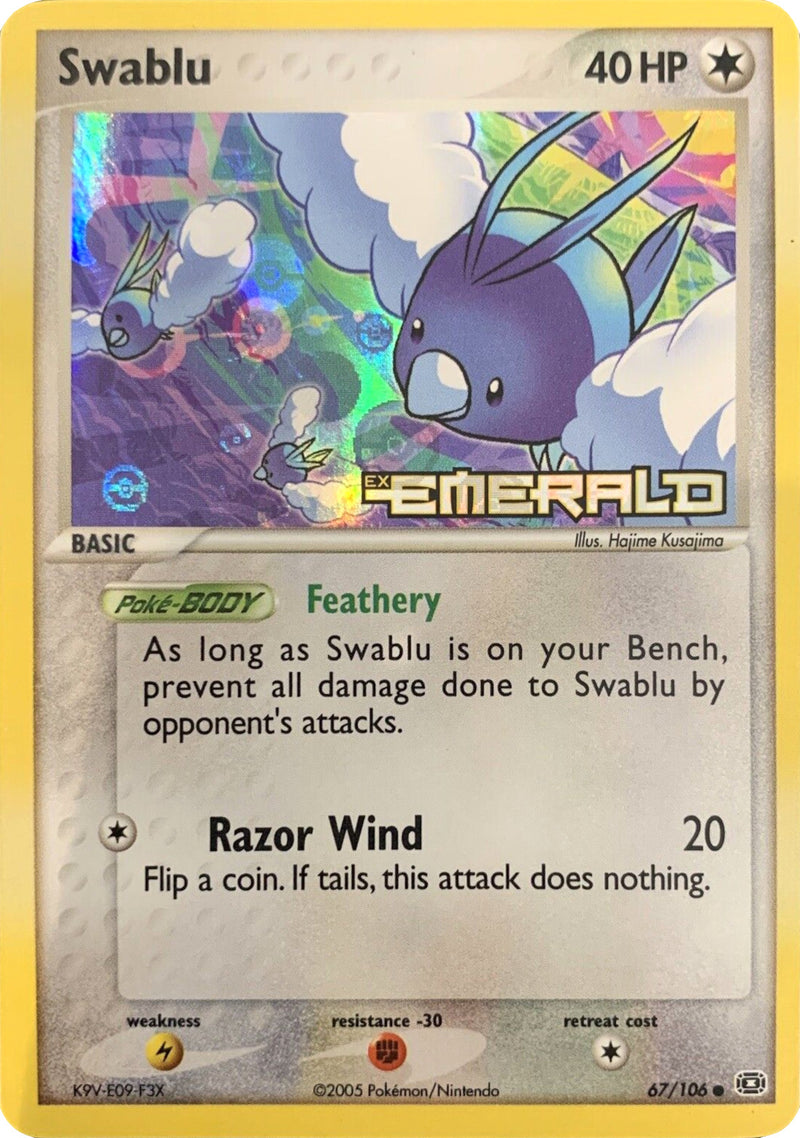 Swablu (67/106) (Stamped) [EX: Emerald] 