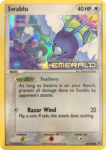 Swablu (67/106) (Stamped) [EX: Emerald] 