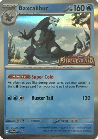 Baxcalibur (019) (Staff) [Scarlet &amp; Violet: Black Star Promos] 