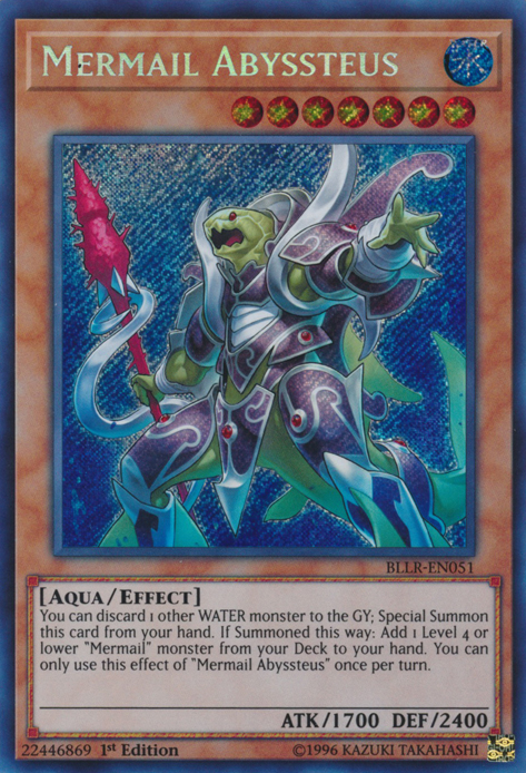 Mermail Abyssteus [BLLR-EN051] Secret Rare 