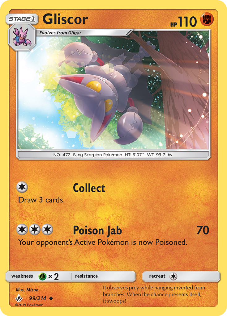 Gliscor (99/214) [Sun &amp; Moon: Unbroken Bonds] 