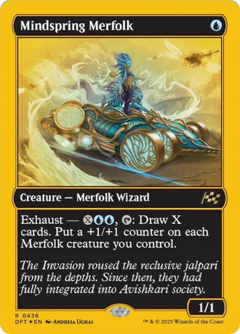 Mindspring Merfolk (First-Place Foil) [Aetherdrift] 