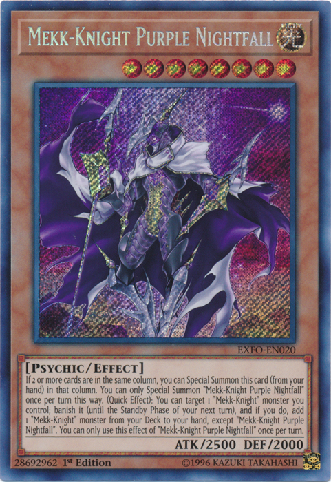 Mekk-Knight Purple Nightfall [EXFO-EN020] Secret Rare 