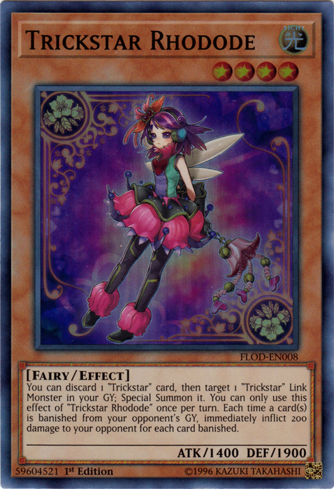 Trickstar Rhodode [FLOD-EN008] Super Rare 