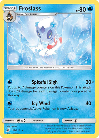 Froslass (38/236) (Theme Deck Exclusive) [Sun &amp; Moon: Unified Minds] 