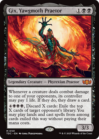 Gix, Yawgmoth Praetor [Tarkir: Dragonstorm Commander] 