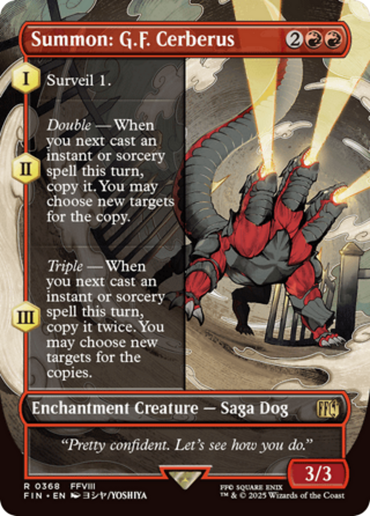 Summon: GF Cerberus (Borderless) [FINAL FANTASY] 