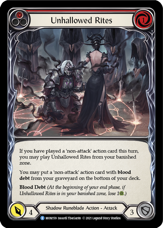 Unhallowed Rites (Red) [MON159] (Monarch) 1st Edition Normal 