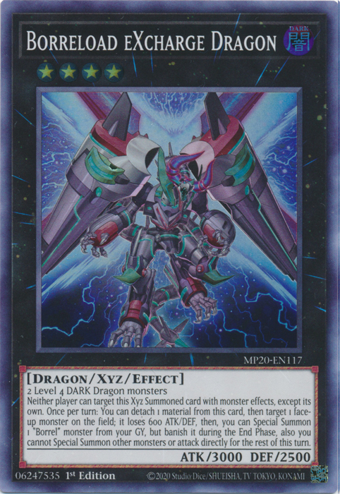 Borreload eXcharge Dragon [MP20-EN117] Super Rare 