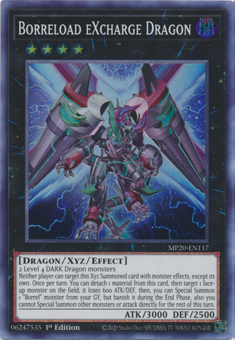 Borreload eXcharge Dragon [MP20-EN117] Super Rare 
