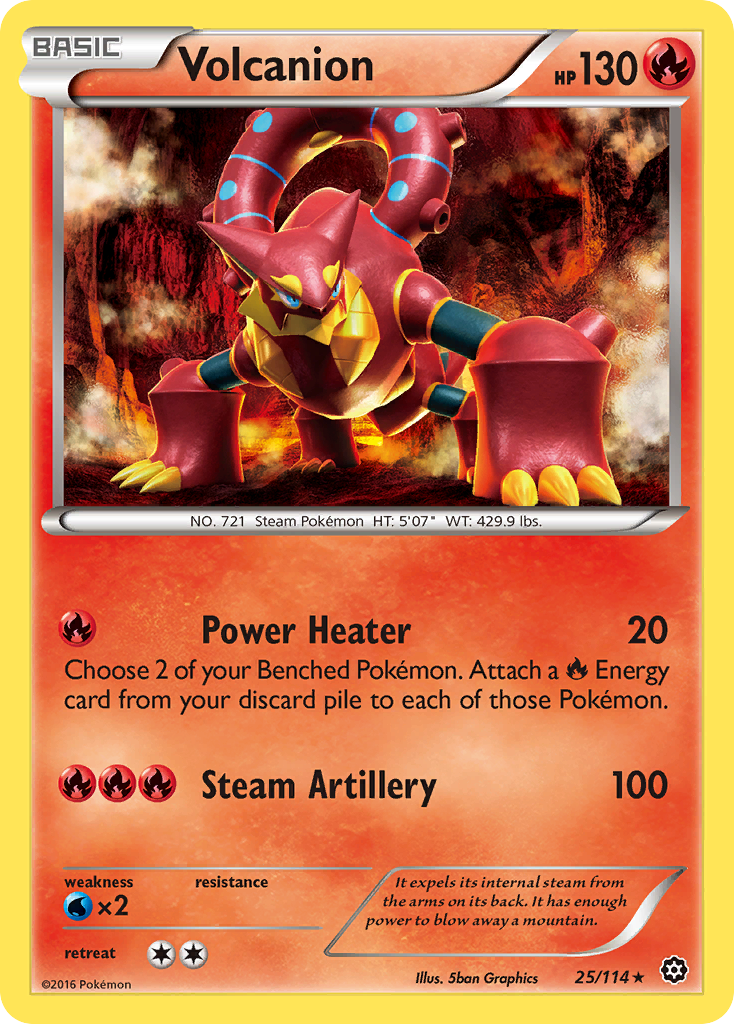 Volcanion (25/114) [XY: Steam Siege] 