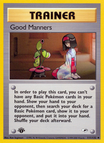Good Manners (111/132) [Gym Heroes 1st Edition] 
