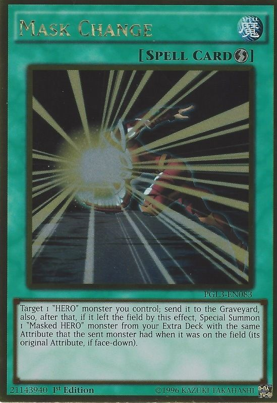 Mask Change [PGL3-EN083] Gold Rare 