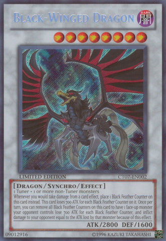 Black-Winged Dragon [CT07-EN002] Secret Rare 