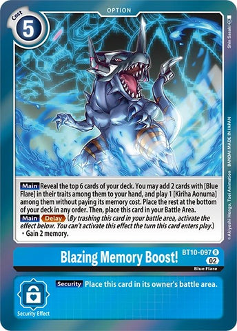 Blazing Memory Boost! [BT10-097] [Revision Pack Cards] 