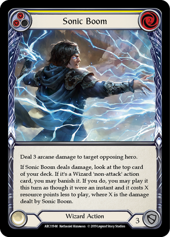 Sonic Boom [ARC119-M] (Arcane Rising) 1st Edition Rainbow Foil 