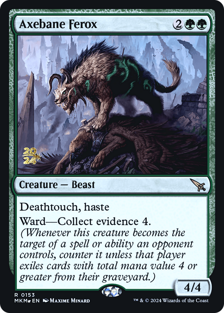 Axebane Ferox [Murders at Karlov Manor Prerelease Promos] 