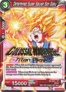 Determined Super Saiyan Son Goku (Titan Player Stamped) (BT3-005) [Cross Worlds] 