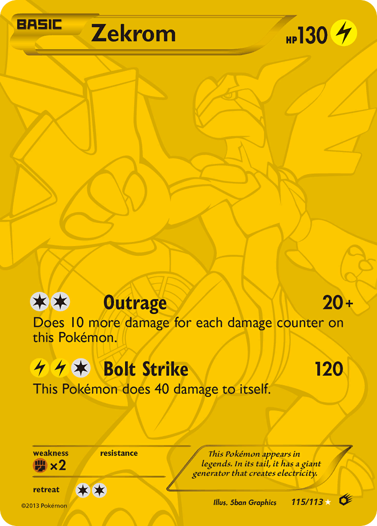 Zekrom (115/113) [Black &amp; White: Legendary Treasures] 