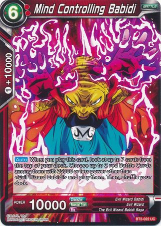 Mind Controlling Babidi (BT2-022) [Union Force] 