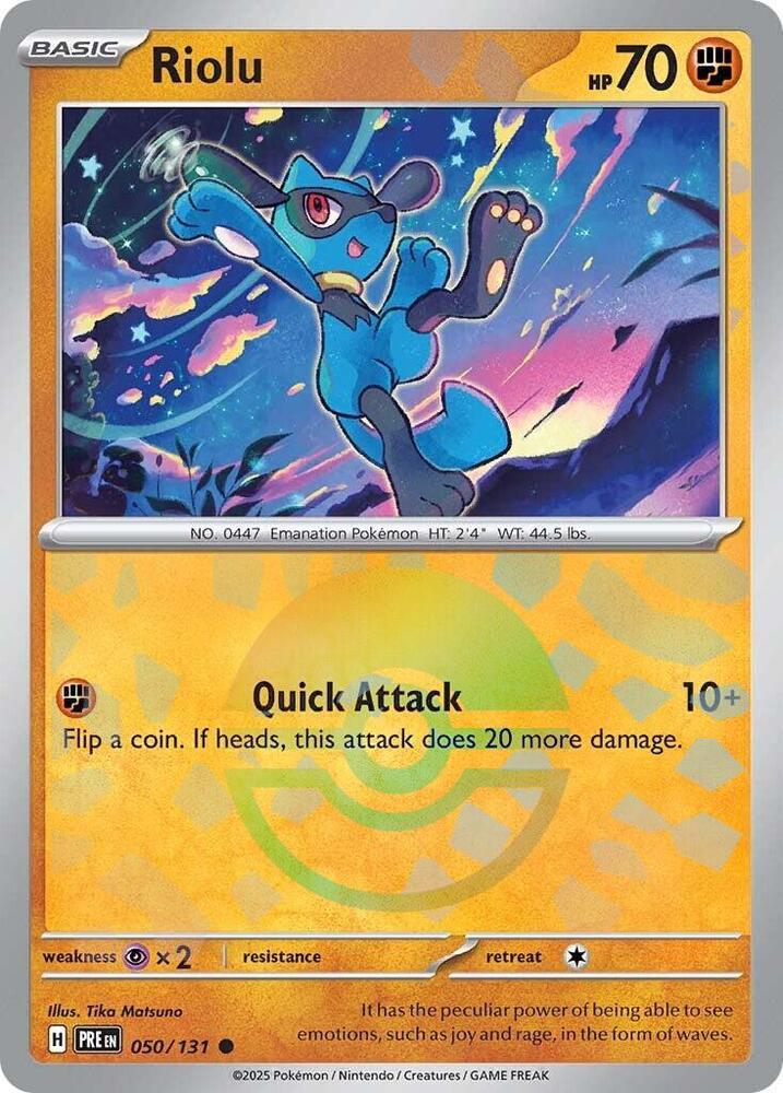 Riolu (050/131) (Poke Ball Pattern) [Scarlet &amp; Violet: Prismatic Evolutions] 