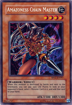 Amazoness Chain Master [RP01-EN097] Secret Rare 