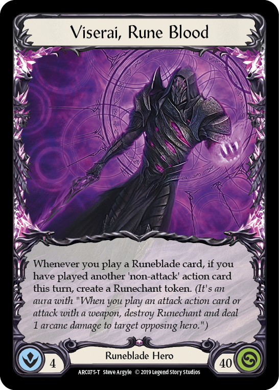 Viserai // Viserai, Rune Blood [ARC076-T // ARC075-T] (Arcane Rising) 1st Edition Normal 