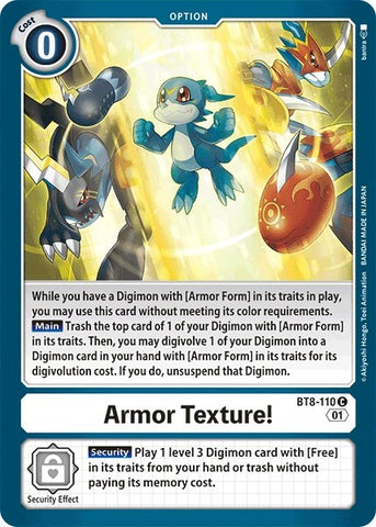 Armor Texture! [BT8-110] [Revision Pack Cards] 