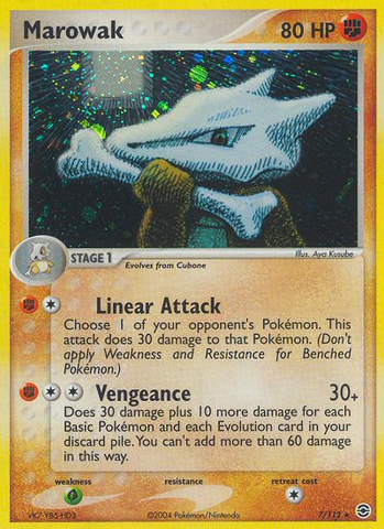 Marowak (7/112) [EX: FireRed &amp; LeafGreen] 