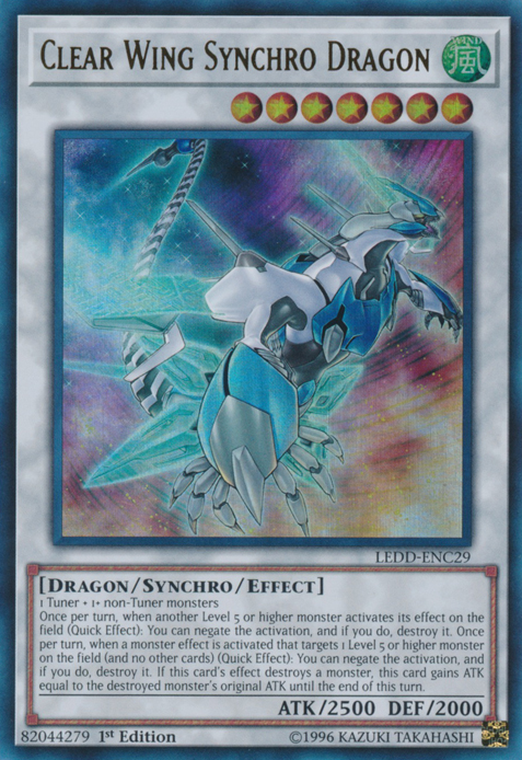 Clear Wing Synchro Dragon [LEDD-ENC29] Ultra Rare 
