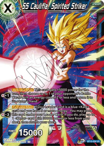 SS Caulifla, Spirited Striker (BT15-034) [Saiyan Showdown] 