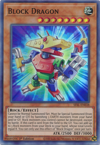 Block Dragon [SESL-EN038] Super Rare 
