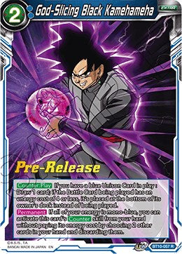 God-Slicing Black Kamehameha (BT10-057) [Rise of the Unison Warrior Prerelease Promos] 