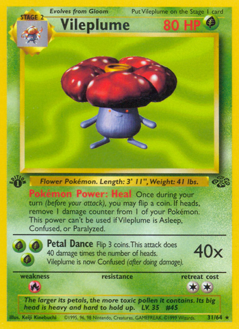 Vileplume (31/64) [Jungle 1st Edition] 