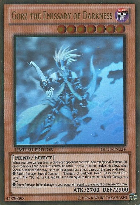 Gorz the Emissary of Darkness [GLD5-EN024] Ghost/Gold Rare 