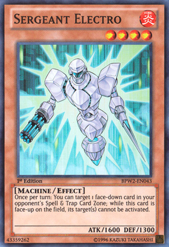 Sergeant Electro [BPW2-EN043] Super Rare 