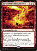Jaya's Immolating Inferno [Dominaria Prerelease Promos] 