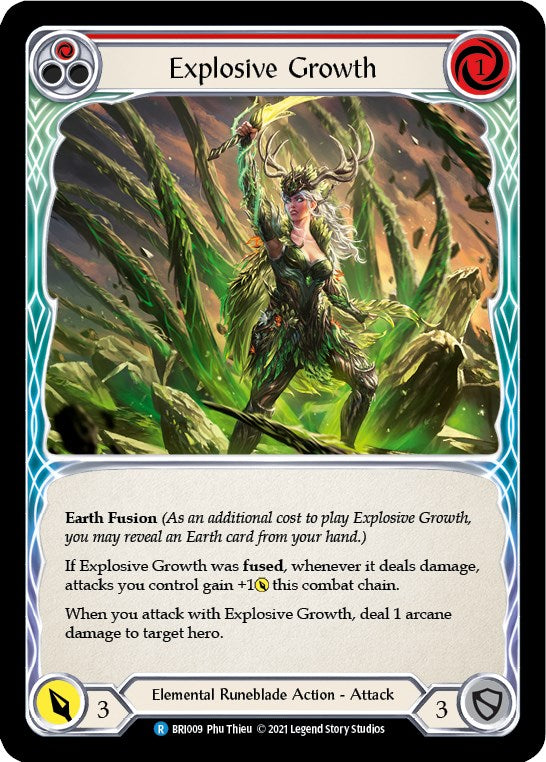 Explosive Growth (Red) [BRI009] (Tales of Aria Briar Blitz Deck) 1st Edition Normal 